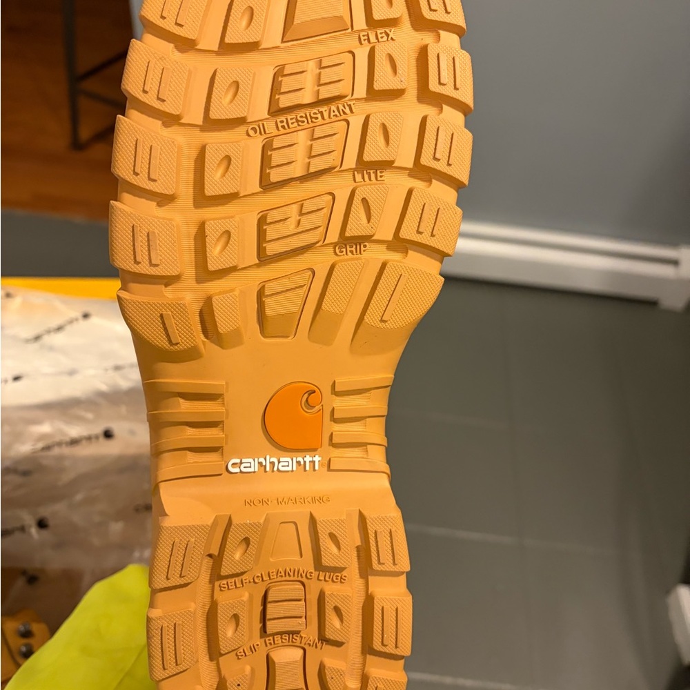 Carhartt Men's Wheat/Tan Work Boots NWT - Picture 3 of 3